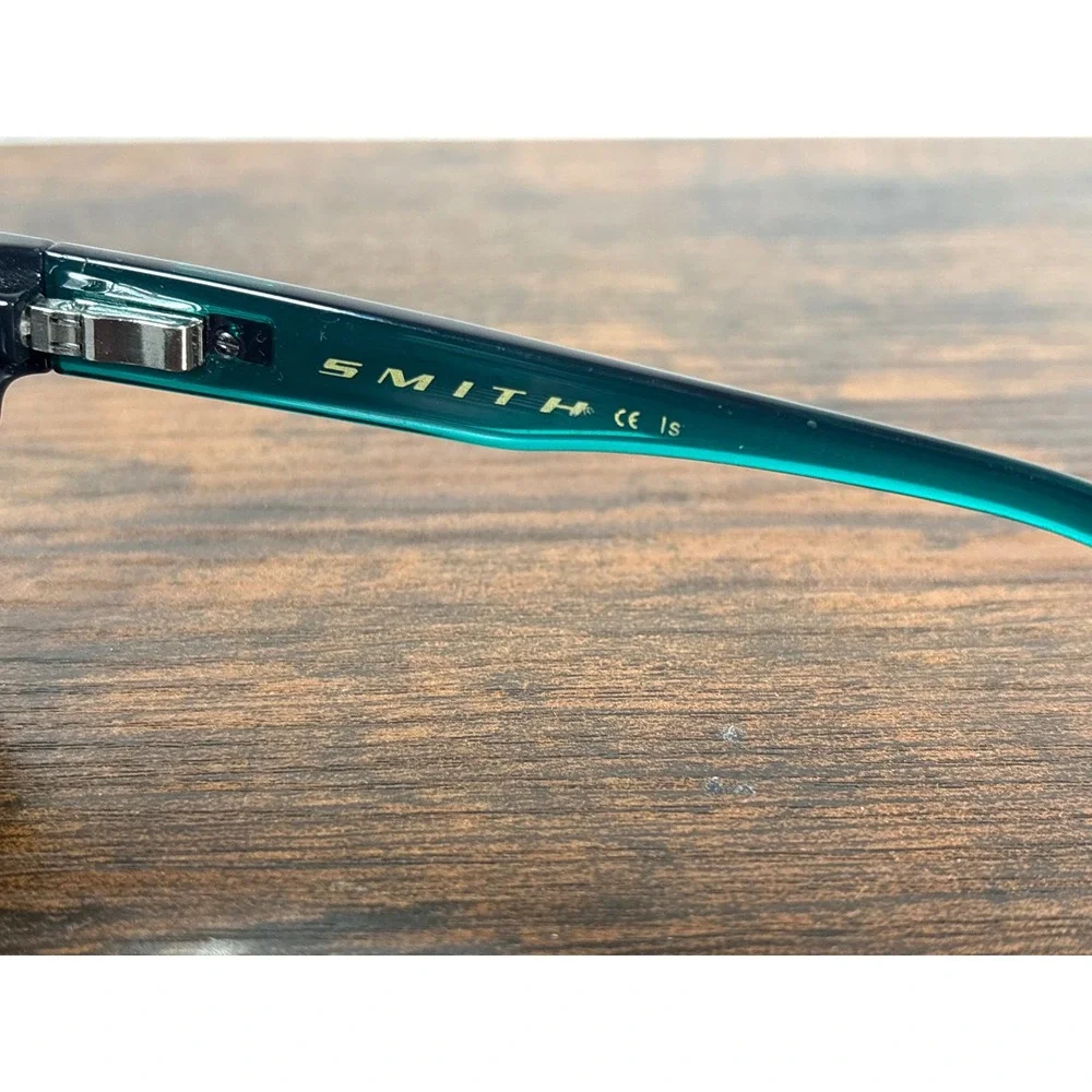 Smith Optics‎ Serenade Sunglasses Pewter Jade Teal Half Rim Square Vintage Style